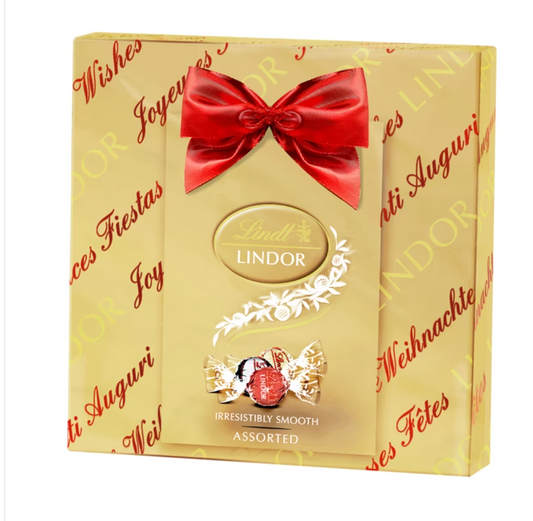 Lindt Lindor Assorted Chocolate Truffles Gift Wrapped Box